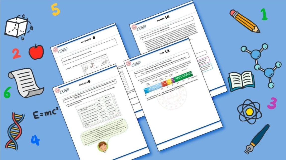2024-2025 Eğitim Öğretim Yılı 1. Dönem 2. Yazılı Örnek Soru Kitapçıkları Yayımlandı